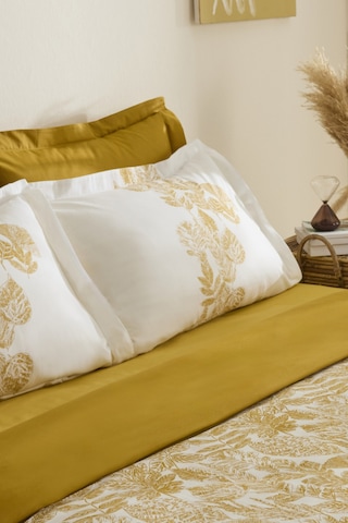Karaca Home Orla %100 Pamuk Tek Kişilik Nevresim Takımı Sarı Sarı