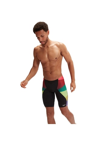 Speedo Placement Digital V-cut Jam-mer Erkek Yüzücü Mayosu Siyah-renkli Siyah