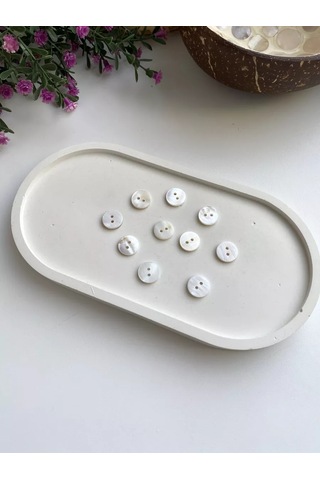 Siberiana 11 Mm İnci Tanesi Kabuk Düğmeleri 241868413