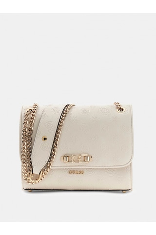 Guess Anise Dönüştürülebilir Kapaklı Çapraz Askılı Kadın Ekru Omuz Çantası Hwpd9916210-stl