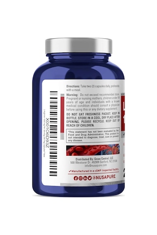 L-arginine 1000 Mg 200 Veggie Capsules Non-gmo, Vegetarian, Vegan