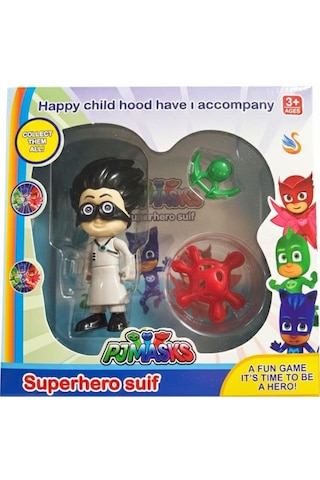 Pj Maskeliler Tekli Aksesuarlı Figür Karakter Oyun Seti Pj Mask Beyaz