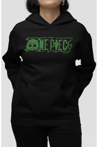 Sevbano One Piece Roronoa Zoro Anime Sırt Baskılı Unisex Oversize Penye H Siyah