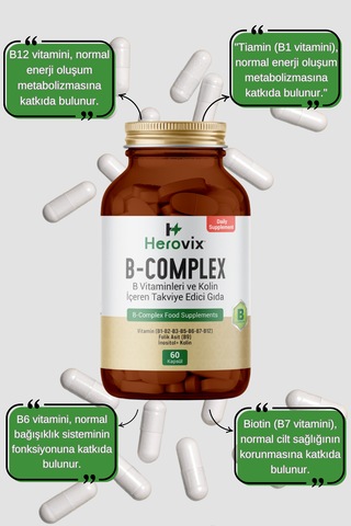 Herovix B Complex 60 Kapsül