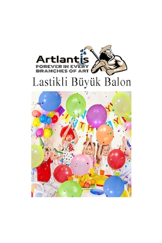 Lastikli Balon Zıpzıp 50 Adet İpli Balon Lateks Büyük Balon Punch Panç Renkli Balon Çok Renkli