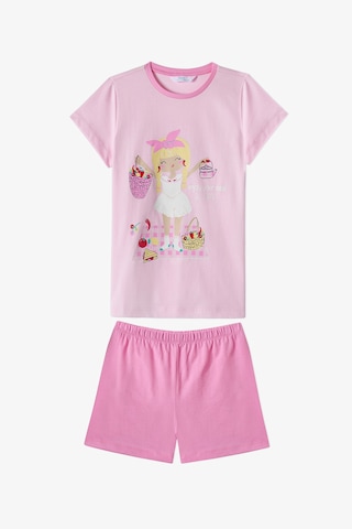Penti Pembe Kız Çocuk Fresh Picnic Pamuklu 2li Pijama Takımı