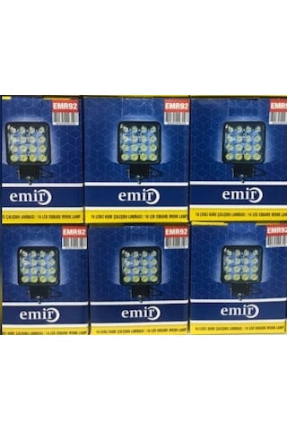 12v/24v Off Road 2 Li / Çalışma Lambası 16 Led Kare Projektör N11.1117