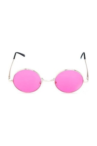 John Lennon Güneş Gözlüğü Yuvarlak Pembe Camlı