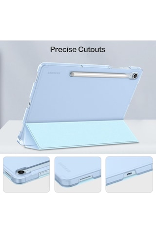 Samsung Galaxy Uyumlu Tab S10 Fe+ Plus 13.1inç Kılıf Flip Cover Kalem Bölmeli Pc Case X620 X626 Kapaklı Kılıf