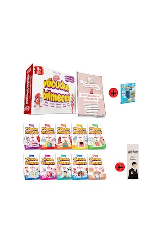 4. Sınıf Hikaye Kitabı Seti Model Yayınları Vücudun Bilmecesi + 4. Sınıf Test Kitabı + Kişiye Özel İsimli Harry Potter Kitap Ayracı