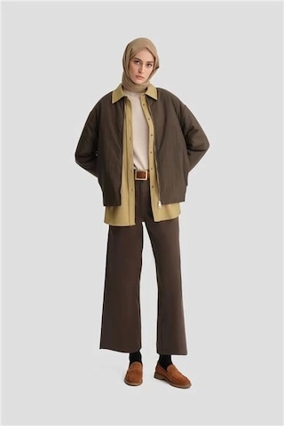 Armine Straight Pantolon Ort2720 Haki Haki