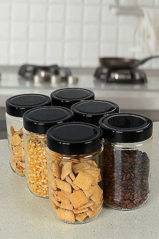 6 Lı Cam Kavanoz Set 660 Ml