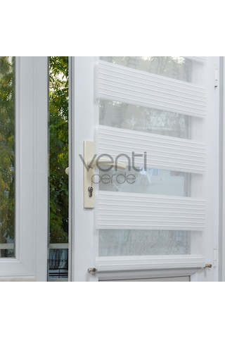 Balkon Kapı Perdesi - Cam Üstü Zebra Stor Perde (472843874)