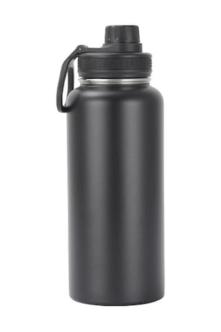 1000ml Paslanmaz Çelik Termos Şişe Büyük Kapasiteli Termal Su Şişesi Yalıtımlı Bardak Çift Duvar Vakum Şişeleri Seyahat Açık Siyah Diğer