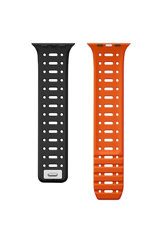 Apple Uyumlu Watch Ultra / Watch Ultra 2 49mm Kordon Yumuşak Soft Silikon Kayış Kordon