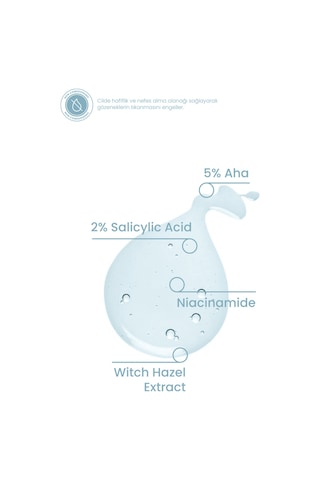 Cosmogenesis Labs AHA %5 BHA %2 Peeling Etkili Tonik 200 ml – Arındırıcı Gözenek Sıkılaştırıcı pH Dengeleyici Vegan