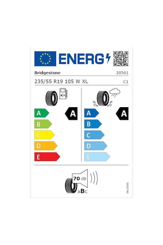 Bridgestone 235/55 R19 105W Xl Turanza 6 Enlıten Ev Ready Yaz Lastiği 2025
