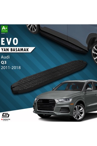 S-dizayn Audi Q3 8u Evo Siyah Yan Basamak 173 Cm 2011-2018