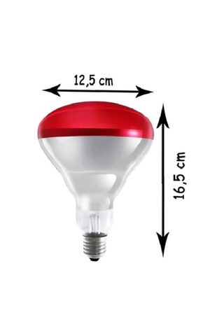 250w Kızılötesi İnfrared Isıtıcılı Fizik Tedavi Lambası Kırmızı Işık E27 Kalın Duy