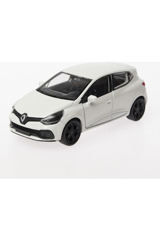 Metal Model Araba Oyuncak 1:36 Ölçek Diecast Renault Clio Rs -beyaz