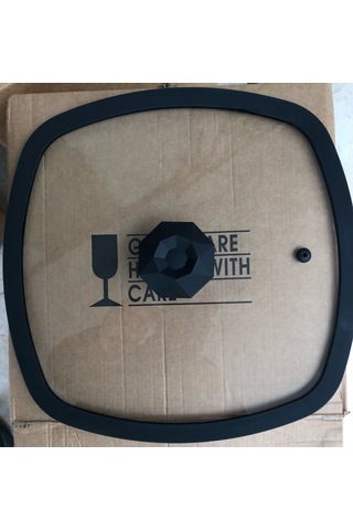 Diamond Kare 28x28 Silikon Cam Kapak Ve Elmas Kulp