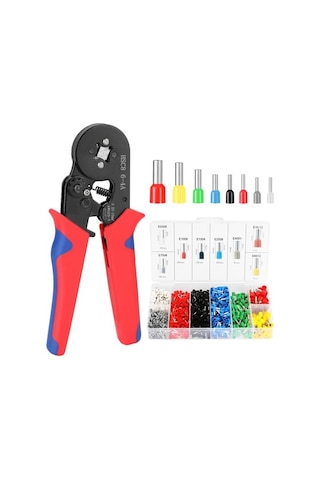 Hsc8 6-4 0.25-10m Awg23-7 Yüksük Sıkma Aleti Kiti 1