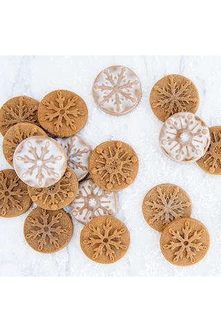 Nordicware Kar Taneleri Kurabiye Baskı Pulları