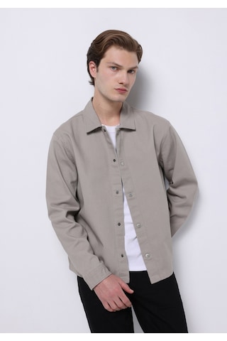 Colin's Colins Crop Fit Erkek Bej Shacket Cl1075308 Q1.v1 Beı Bej