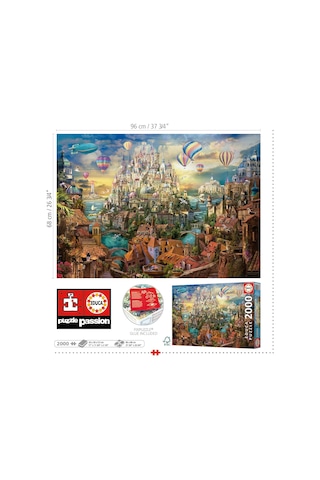 Educa 2000 Parça Rüya Kasabası Puzzle - 19944 - Dream Town