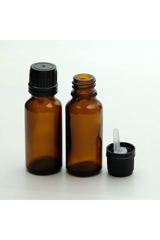 Damlalıklı İçten 30 Ml 10 Adet Amber Şişe