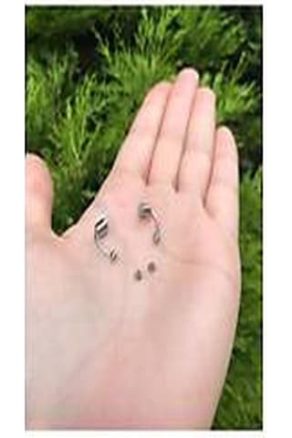 Mıknatıslı Fake Septum Piercing Gümüş rengi Gümüş