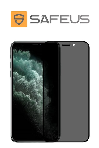 Safeus Tam Kaplayan Hayalet Parmak İzi Bırakmayan Safir Ekran Koruyucu Cam , Apple Uyumlu iPhone 11 Pro Max İle