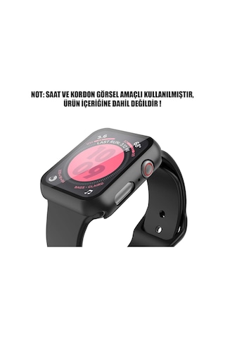 Microsonic iOS Uyumlu Watch 6 44Mm Kılıf Matte Slim Siyah