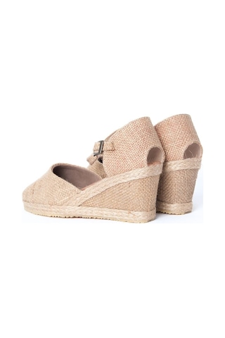 Star Tombis Gerçek Elişi Hasırlı Keten Espadril Dolgu Topuk Handmade Hasır
