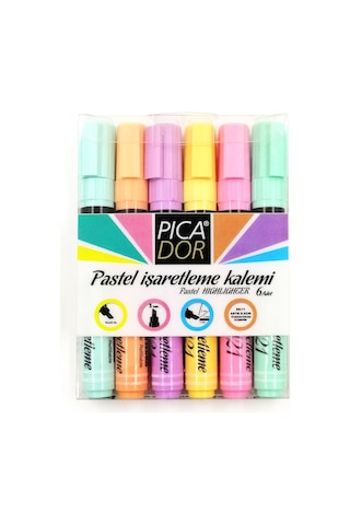 Picador Pastel Işaretleme Kalemi 6 Renk