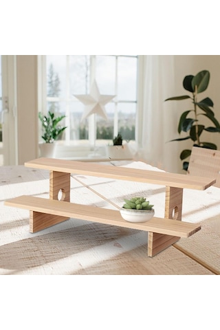 Suntek Ahşap Sergileme Yükseltici Standı Figür Oyuncak