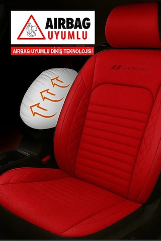Mercedes-benz /8 W115 230.4 115.017 110 Hp 1973 Uyumlu İstanbul Serisi Deri Kırmızı Oto Kılıfı Tam Set,