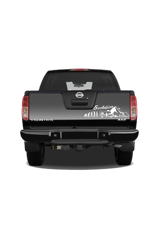 90X24 cm - Evolution Karavan Sticker. Evrim Kamp Karavan Çıkartma