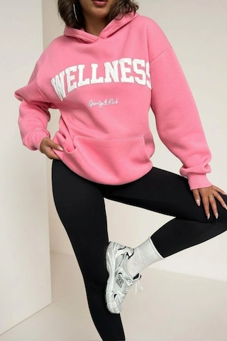 Rovebella Felicità Wellness Oversize Sweatshirt Pembe