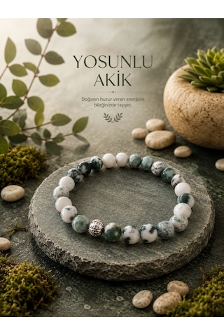 Özel Tasarım Yosunlu Akik Doğaltaş Bileklik -denge & Huzur Bilekliği Çok renkli Özel Tasarım Yosunlu Akik Doğaltaş Bileklik -denge & Huzur Bilekliği Çok renkli