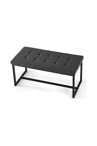 Silla Modern Metal Ayaklı Bench Beyaz - Siyah