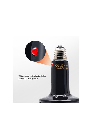 Singree Sürüngenler İçin Hızlı Isınan Kızılötesi Seramik Isıtma Lambası - 200w Diğer