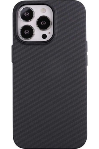 Apple Uyumlu iPhone 12 Pro Max Kılıf Karbon Fiber Tasarımlı Zore Karbono Kapak Siyah