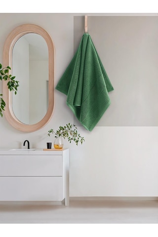 Cotton %100 Banyo Havlusu 50x90 Cm Yeşil