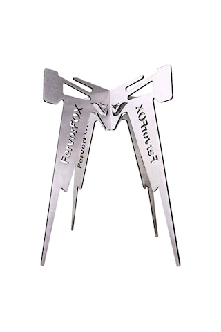 Youmex Paslanmaz Çelik Kamp Ocağı Desteği - 17.3x20cm - 350g