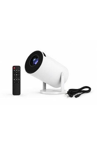 Nivego Kablosuz Projeksiyon Cihazı 130 İnç Destekli Android Uyumlu Mini Projektör Wifi Ekran Yansıtma Ev Sinema Cihazı