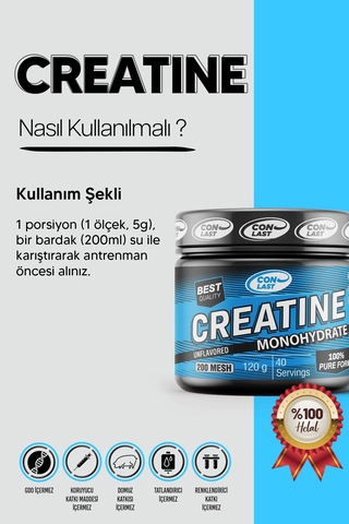 Conlast Creatıne 120g Aromasız