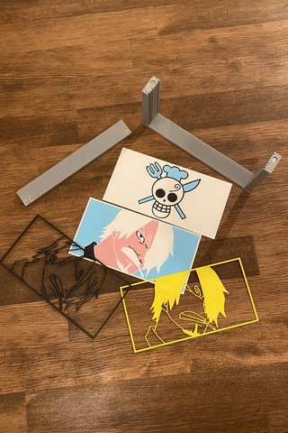 Kazanova Design Sanji Resim Kutusu Büyük Boy One Piece Anime Dekoratif Hediyelik
