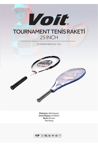 Voit Tournament Pro Tenis Raketi 25 Inch Kırmızı