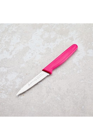 Aryıldız Solo Tırtıklı Sebze Bıçağı Pembe 10 Cm Renkli